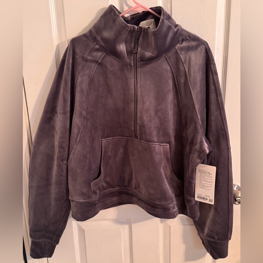 Lululemon Scuba Oversized Funnel Neck, Velvet, Nightfall NWT!